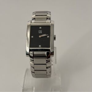 ESQ Swiss Men’s 27 mm E5297 Diamonds Black Dial Watch